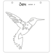 Picture of Sizzix Layered Στένσιλ Σετ  by Olivia Rose 6" X 6" - Hummingbird, 4τεμ.