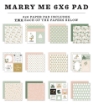 Picture of Echo Park Μπλοκ Χαρτιών Scrapbooking Διπλής 'Οψης 6" X 6" - Marry Me