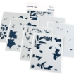 Picture of Pinkfresh Studio Layering Stencils | Σετ Στένσιλ με Χριστουγεννιάτικο Στεφάνι - Poinsettia Frame, 7 τεμ.