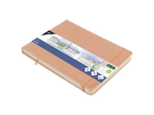 Picture of Kangaro Σκληρόδετο Sketchbook Ζωγραφικής 140gsm | A5 Landscape - Old Pink
