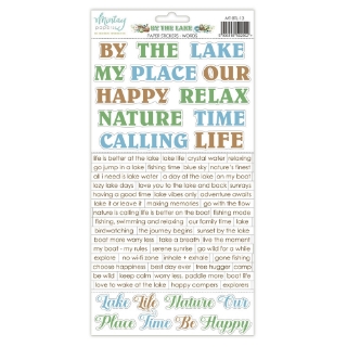 Picture of Mintay Papers Χάρτινα Αυτοκόλλητα - By The Lake, Words, 70τεμ.