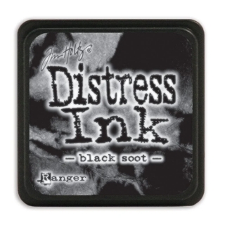 Picture of Tim Holtz Distress Mini Ink Pad | Υδατοδιαλυτό Dye Μελάνι για Blending & Mixed Media -  Black Soot