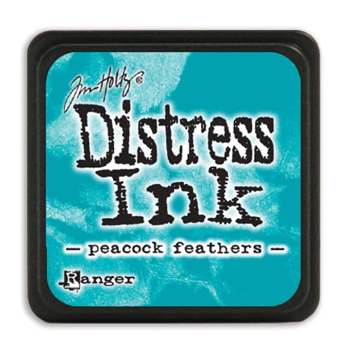 Picture of Tim Holtz Distress Mini Ink Pad | Υδατοδιαλυτό Dye Μελάνι για Blending & Mixed Media -  Peacock Feathers
