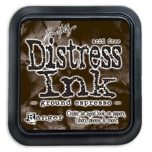 Picture of Tim Holtz Distress Ink Pad | Υδατοδιαλυτό Dye Μελάνι για Blending & Mixed Media - Ground Espresso