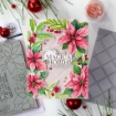 Picture of Pinkfresh Studio Layering Stencils | Σετ Στένσιλ με Χριστουγεννιάτικο Στεφάνι - Poinsettia Frame, 7 τεμ.