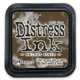Picture of Tim Holtz Distress Ink Pad | Υδατοδιαλυτό Dye Μελάνι για Blending & Mixed Media - Walnut Stain