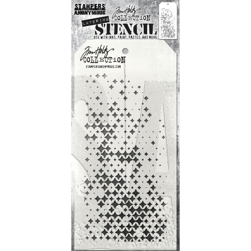 Picture of Stampers Anonymous Tim Holtz Layering Stencil 4"x8.5" | Στένσιλ – Sparkle Fade 