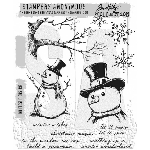 Picture of Stampers Anonymous Tim Holtz Cling Σφραγίδες - Mr Frostie, 11τεμ.
