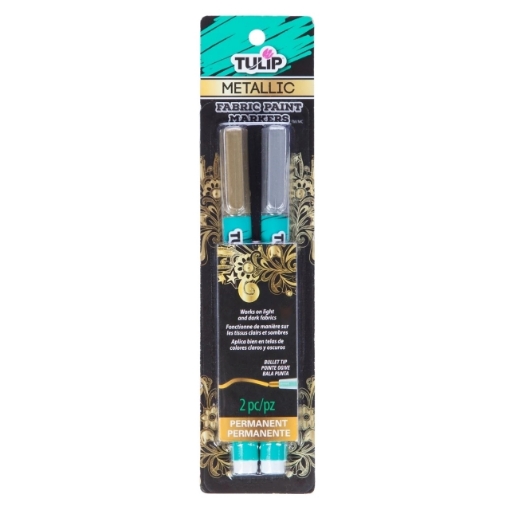 Picture of Tulip Opaque Fabric Markers Μαρκαδόροι για Ύφασμα - Metallic, 2τεμ.