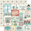 Picture of Carta Bella Συλλογή Χαρτιών Scrapbooking Διπλής Όψης 12'' x 12'' - Paris
