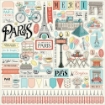 Picture of Carta Bella Συλλογή Χαρτιών Scrapbooking Διπλής Όψης 12'' x 12'' - Paris