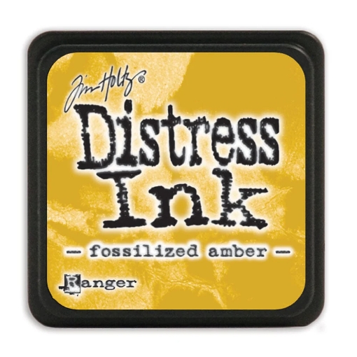 Picture of Tim Holtz Distress Mini Ink Pad | Υδατοδιαλυτό Dye Μελάνι για Blending & Mixed Media -  Fossilized Amber