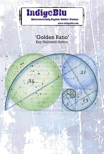 Picture of IndigoBlu Rubber Stamp Σφραγίδα A6 - Golden Ratio