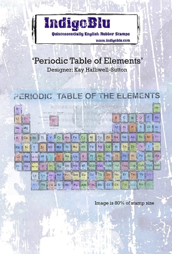 Picture of IndigoBlu Σφραγίδα Rubber A6 -  Periodic Table Of Elements