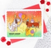 Picture of Waffle Flower Crafts Στένσιλ 5.25"x6.5" – Birthday Puppies