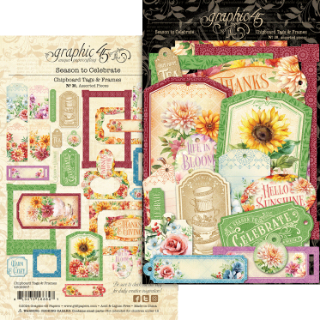 Picture of Graphic 45 Διακοσμητικά Chipboard Tags & Frames - Season to Celebrate, 30τεμ.