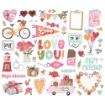 Picture of Simple Stories Διακοσμητικά Εφήμερα - Heartstrings, Bits & Pieces, 47τεμ.