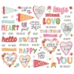 Picture of Simple Stories Διακοσμητικά Εφήμερα - Heartstrings, Sentiment Bits & Pieces, 59τεμ.