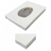 Picture of Lamali Galet Handmade Cotton Rag Notebook | Χειροποίητο Σημειωματάριο 100% Βαμβάκι 120gsm - White, 15 x 21 cm