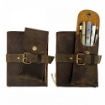 Picture of Lamali Frigate Handmade Leather Pencil Case | Χειροποίητη Δερμάτινη Κασετίνα - 7.5 x 17 cm