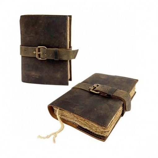 Picture of Lamali Frigate Refillable Leather Art Journal | Δερμάτινο Επαναγεμιζόμενο Journal με 100% Cotton Rag Paper - 13 x 17.5 cm