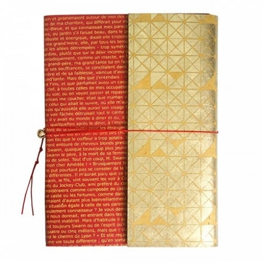 Picture of Lamali ZigZag Χειροποίητο Notebook 3 σε 1, 16 x 21 cm - Gold, 180 σελ.