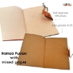 Picture of Lamali Bamsa Fusion Art Journal 15 x 21 cm | Χειροποίητο Journal με Lokta Εξώφυλλο - White/Black, 108 σελ.