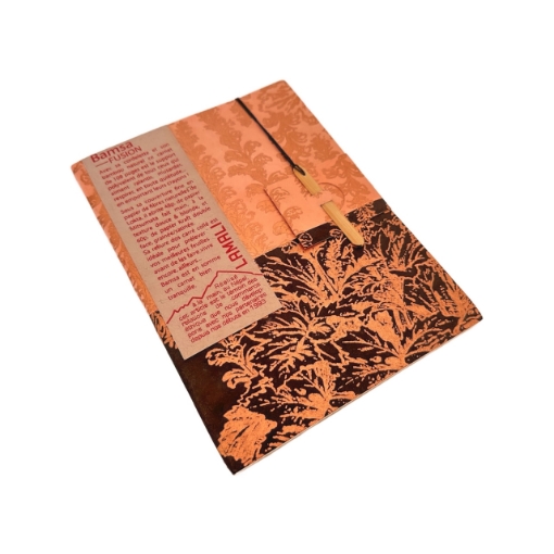 Picture of Lamali Bamsa Fusion Art Journal 15 x 21 cm | Χειροποίητο Journal με Lokta Εξώφυλλο - Pink/Black, 108 σελ.