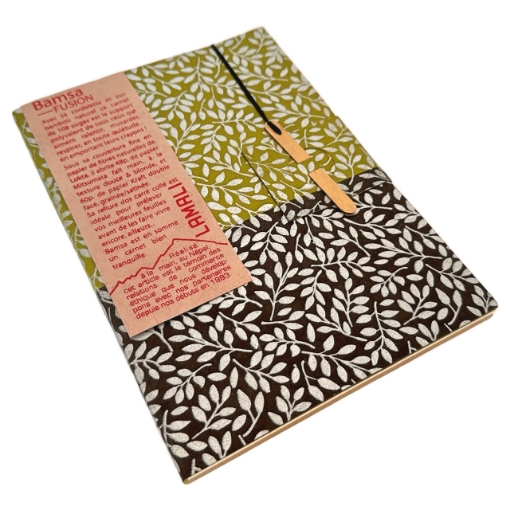 Picture of Lamali Bamsa Fusion Χειροποίητο Art Journal 15 x 21 cm - Olive Green/Black, 108 σελ.