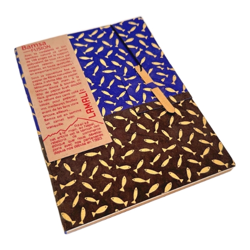 Picture of Lamali Bamsa Fusion Χειροποίητο Art Journal 15 x 21 cm - Blue/Black, 108 σελ.