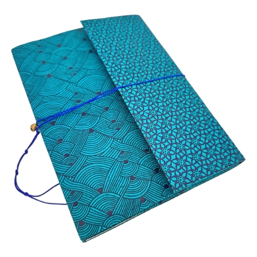 Picture of Lamali ZigZag Χειροποίητο Notebook 3 σε 1, 16 x 21 cm - Blue, 180 σελ.