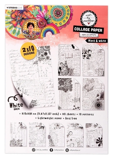 Picture of Studio Light Art By Marlene Signature Collection Collage Paper - Συλλογή Χαρτιών για Κολάζ -  Nr 276 Black & White