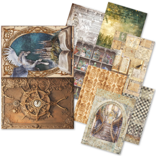 Picture of Ciao Bella Ριζόχαρτο Decoupage & Mixed Media A5 – Wizard Academy, 8τεμ. 