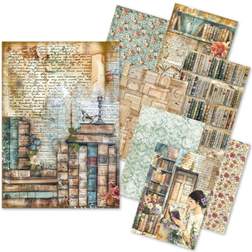 Picture of Ciao Bella Ριζόχαρτο Mixed A5 - Book Lovers, 8τεμ.