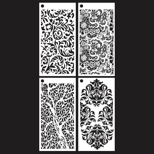 Picture of Elizabeth Craft Designs Στένσιλ - Hinged To The Past, Journal, 6τεμ.