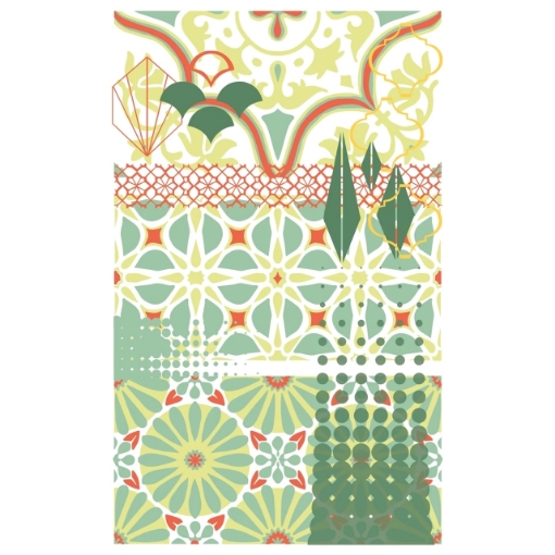 Picture of Sizzix Studio Σετ Σφραγίδες και Στένσιλ της Vic Hollins - Geometric, 22τεμ.
