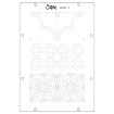 Picture of Sizzix Studio Σετ Σφραγίδες και Στένσιλ της Vic Hollins - Geometric, 22τεμ.