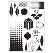 Picture of Sizzix Studio Σετ Σφραγίδες και Στένσιλ της Vic Hollins - Geometric, 22τεμ.