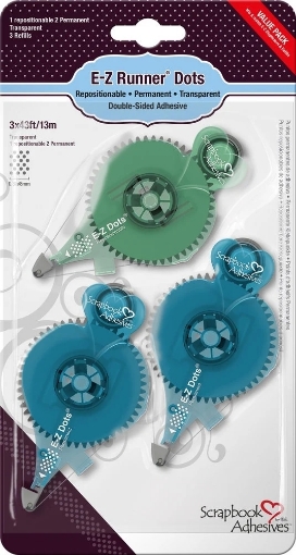 Picture of Scrapbook Adhesives E-Z Dots Runner Refill Value Pack | Ανταλλακτική Ταινία Διπλής Όψης σε Dots, 13m, 3τεμ.