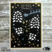 Picture of Visible Image Στένσιλ 6" x 6" - Boot Prints 