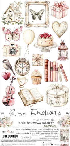 Picture of Craft O'Clock Extras Set Διακοσμητικά Εφήμερα - Rose Emotions, Emotions