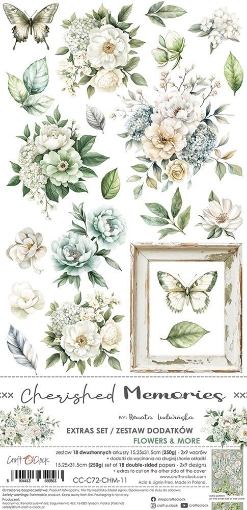 Picture of Craft O'Clock Extras Set Διακοσμητικά Εφήμερα - Cherished Moments, Flowers & More   