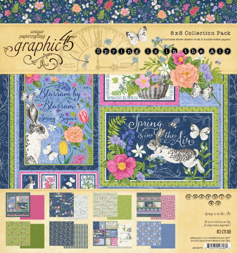 Picture of Graphic 45 Συλλογή Scrapbooking Διπλής Όψης 8" x 8" - Spring Is In The Air  