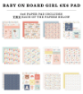 Picture of Echo Park Paper Pad 6"x6" | Μπλοκ Χαρτιών Baby On Board, It’s A Girl