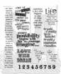 Picture of Stampers Anonymous Tim Holtz Σετ Cling Σφραγίδες - Stuff to Say, 10τεμ.