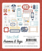 Picture of Echo Park Cardstock Εφήμερα Frames & Tags | Baby On Board, It’s A Boy