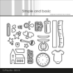 Picture of Simple and Basic Μήτρες Κοπής - Baby Icons, 28τεμ.