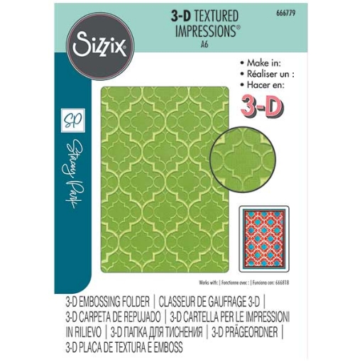 Picture of Sizzix 3D  Textured Impressions by Stacey Park Embossing Folder Μήτρα Για Ανάγλυφα -  Textures From Afar #1
