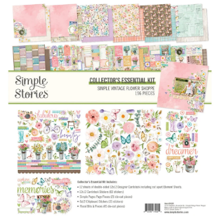 Picture of Simple Stories Collector's Essential Kit - Simple Vintage Flower Shoppe, 196τεμ 