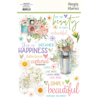 Picture of Simple Stories Rub-Ons Φύλλο Μεταφοράς Εικόνας 6'' x 8'' - Simple Vintage Flower Shoppe, 2τεμ